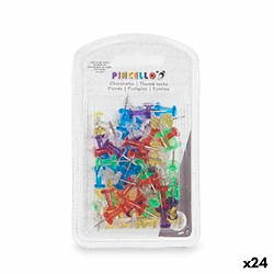 Pincello Punaises Multicouleur Métal Plastique (24 Unités)