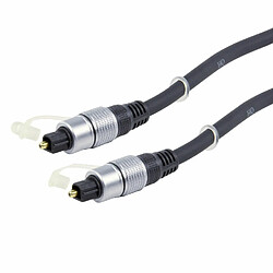 Cordon audio optique Toslink mâle/mâle (5 mètres)