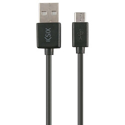 Totalcadeau Câble USB vers Micro USB 1 m Noir pas cher