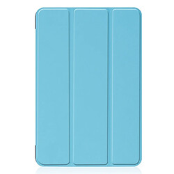 Wewoo Smart Cover Housse Étui en cuir PU Smart Flip horizontal pour texture de Custer pour iPad Mini 4 / 5, avec fonction Veille / Réveil et support à trois réglages (Bleu ciel)