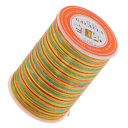 Fil de cire rond de polyester de 0.35mm cousant la couture bricolage artisanal coloré