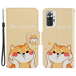 Etui en PU Impression de motifs colorés avec support chien pour votre Xiaomi Redmi Note 10 Pro/Note 10 Pro Max