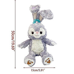 Universal Poupée lapin de lapin, oreilles longues poupées en peluche peluche jouet bébé somnifère mec 54da ?? purple ??