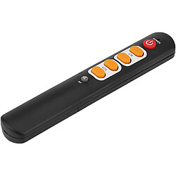 SANAG Telecommande D'Apprentissage Avec De Gros Boutons, 6 Touches-Telecommande Universelle Intelligente Pour Tv, Stb, Dvd, Hifi, Magnetoscope(Orange)