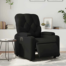 Maison Chic Fauteuil Relax pour salon, Fauteuil inclinable électrique Noir Similicuir -GKD55390