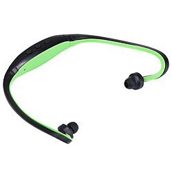 Acheter Wewoo Casque Bluetooth Sport vert pour les smartphone & iPad ou autres périphériques audio imperméable à l'eau stéréo sans fil écouteurs intra-auriculaires avec Micro SD carte Slot & Mains libres,