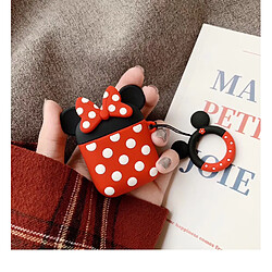 GUPBOO Airpods Coque Housse Étui Protecteur Compatible pour AirPods 3-Dessin animé Mickey Minnie en silicone