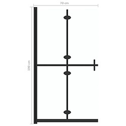 Maison Chic Paroi de douche pliable | Écran de douche | Cloison de douche Verre ESG transparent 70x190 cm -GKD91843 pas cher