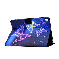 Acheter Etui en PU impression de modèle avec porte-carte papillon rougeoyant pour votre Apple iPad 10.2 (2019)