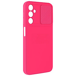 Avizar Coque pour Samsung Galaxy A25 5G Silicone Cache Caméra Coulissant Fuchsia