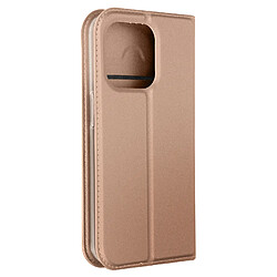 Étui pour iPhone 15 Pro Clapet Porte-carte Support Vidéo Dux Ducis Rose