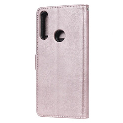 Avis Wewoo Housse Coque Pour Huawei P Smart Z / Y9 Prime 2019 Étui de protection à rabat horizontal de couleur unie avec support et fentes cartes et portefeuille et cadre photo et lanière or rose