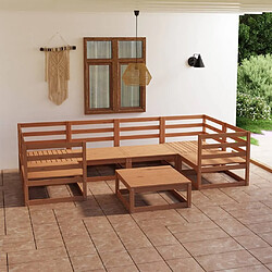 Maison Chic Salon de jardin 7 pcs - Table et chaises d'extérieur - Mobilier/Meubles de jardin Moderne bois de pin massif -MN70778