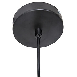 Avis Pegane Lampe suspendue, Suspension luminaire coloris noir et métal noir - diamètre 29 x Hauteur 26,8 cm