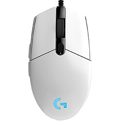 Universal Souris câblée avec cadre jeu 2008 000 ppp gamer souris ordinateur souris charge RGB (blanc)