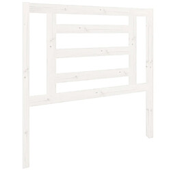 vidaXL Tête de lit Blanc 96x4x100 cm Bois massif de pin