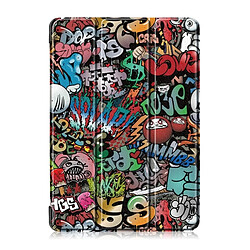 Wewoo Housse Coque Étui en cuir avec rabat pour déformation horizontale et motif couleurs pour Lenovo Tab M10, support à trois rabats (motif à griffer)