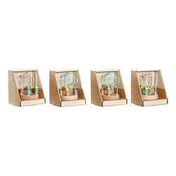 Jeu en bois DKD Home Decor Bois (4 pcs) (9 x 9 x 12 cm)