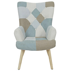 Acheter Toilinux Fauteuil Helsinki Patchwork - Bleu