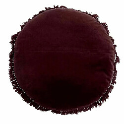 Paris Prix Coussin Rond en Velours Rosta 50cm Mauve