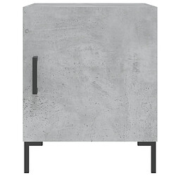 Acheter Maison Chic Table de chevet,Table de nuit,Table d'appoint pour salon gris béton 40x40x50 cm bois d’ingénierie -MN49823