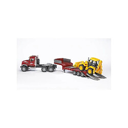 Avis BRUDER - 2813 - Camion de transport MACK avec tractopelle JCB 4CX - Echelle 1:16e - 93,5 cm