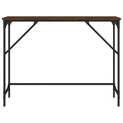 Acheter Maison Chic Table console | Meuble d'entrée | Table d'appoint chêne marron 100x32x75 cm bois d'ingénierie -GKD28621