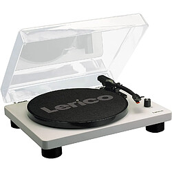 Lenco Platine Vinyle tourne disque 33,45 tr/min USB blanc