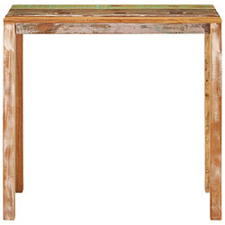 vidaXL Table de bar 112x55x108 cm Bois massif de récupération