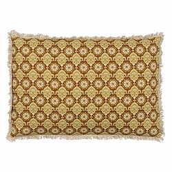 BigBuy Home Coussin Coton Marron Beige 60 x 40 cm