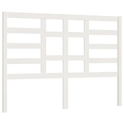 Maison Chic Tête de lit scandinave,Meuble de chambre Blanc 166x4x104 cm Bois massif de pin -MN21308