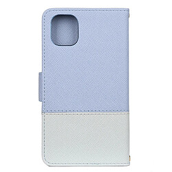 Avis Wewoo Coque Pour iPhone 11 Étui à rabat en cuir avec support et cadre photo emplacements cartes et portefeuille bleu clair