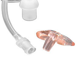 vhbw Tube acoustique de sécurité oreillette 2 bouchons d'oreille, Insert auriculaire M transparent pour casque audio, appareils radio - bonne tenue