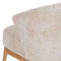 Acheter BigBuy Home Fauteuil Crème Naturel Bois d'hévéa Foam Tissu 71 x 75 x 76 cm