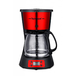 Avis Techwood Cafetière programmable 1000W 12-tasses-minuteur LCD de 24-heures-acier inoxydable haute qualité