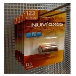 Pile CR123A Lithium - Num'axes - 3V