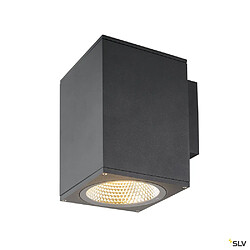 Slv Applique extérieure SQUARE, carré, anthracite avec LED intégrée, 35W, 3000K/4000K, IP65 - Taille L