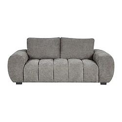 Vente-Unique Canapé 3 places en tissu gris BERENIA