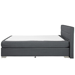 Acheter Beliani Lit boxspring en tissu gris 180x200 cm ADMIRAL