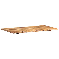 Acheter vidaXL Dessus de table Bois d'acacia massif 100x(50-60)x2,5 cm