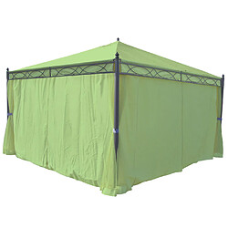 Avis Mendler Lot de 4 côtés pour Pergola Cadiz, panneau latéral de remplacement 4x4m, polyester ~ vert