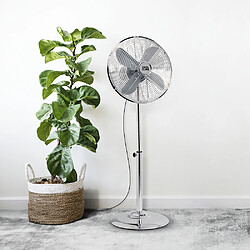 Ventilateur métal sur pied 50W 40CM - Cool Clima pas cher