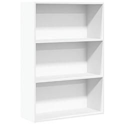 vidaXL Bibliothèque blanc 80x30x114 cm bois d'ingénierie