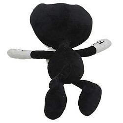 Universal Poupée en peluche douce avec courbe mignonne et machine à encre pour peluche de 30 cm (noir)