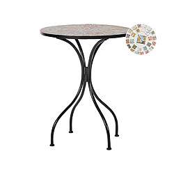 Beliani Table de jardin Noir CASARIO