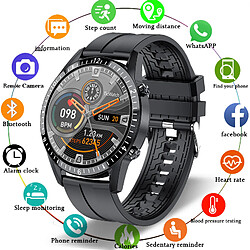 Universal Smartwatch Téléphone Écran tactile complet Sport Montre de fitness Étanche Connexion Bluetooth IOS Smartwatch Hommes | Smartwatches (silicone noir)