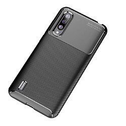 Wewoo Coque Souple en TPU antichoc Texture fibre de carbone Beetle Series pour Xiapmi Mi CC9 Marron pas cher