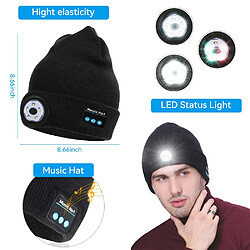 Acheter GUPBOO Casque Bluetooth musique chapeau hiver sans fil casque chapeau casque avec micro randonnée vélo en plein air chapeau