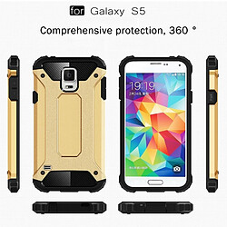 Avis Wewoo Coque renforcée or pour Samsung Galaxy S5 / G900 Armure Tough TPU + PC Combinaison