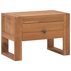 vidaXL Table de chevet 50x30x35 cm Bois de teck solide